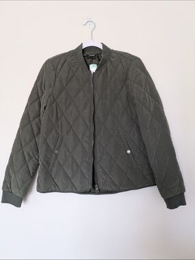 Vero Moda Nwt Quilted Bomber Jacket in Olive